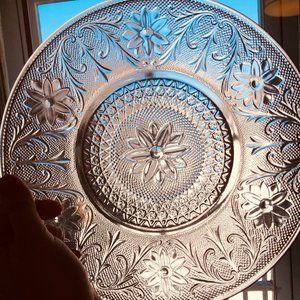 Indiana Glass Tiara Pink 8.25” Sandwich Luncheon Plate